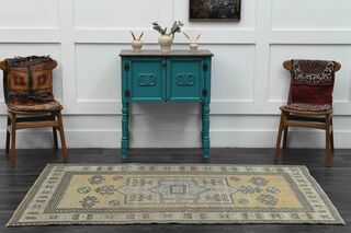 Handmade Vintage Area Rug - Thumbnail