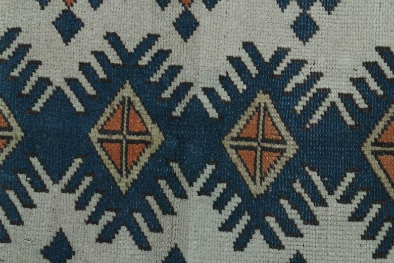 Wool Blue Vintage Rug