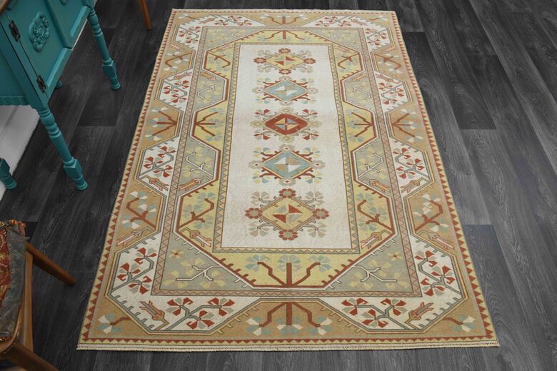 Turkish Ikat Area Rug