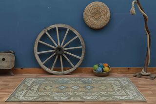 Handmade Vintage Milas Rug - Thumbnail