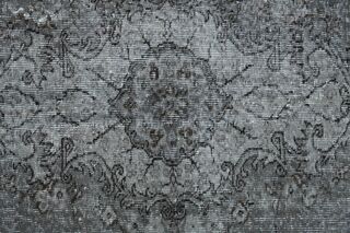 Gray Oriental Vintage Area Rug - Thumbnail