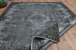 Gray Oriental Vintage Area Rug - Thumbnail