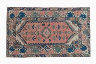 Royal Pink Vintage Area Rug - Thumbnail