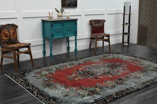 Handmade Vintage Area Rug - Thumbnail