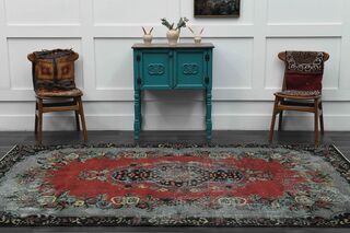 Handmade Vintage Area Rug - Thumbnail