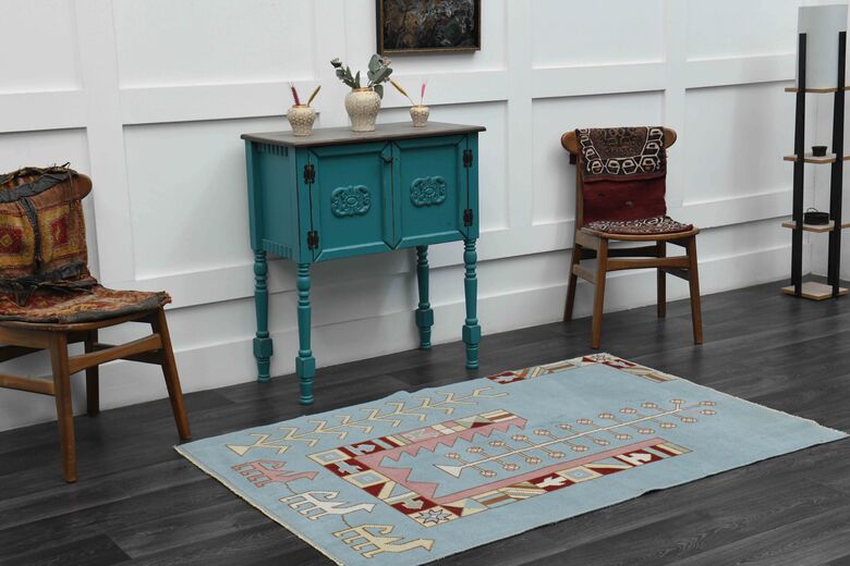 Blue Vintage Area Rug