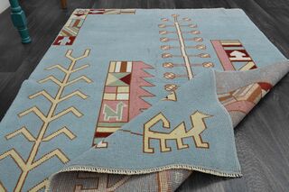 Blue Vintage Area Rug - Thumbnail