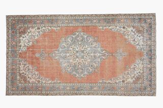 Oriental Handwoven Vintage Area Rug - Thumbnail