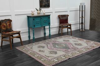 Handmade Vintage Area Rug - Thumbnail