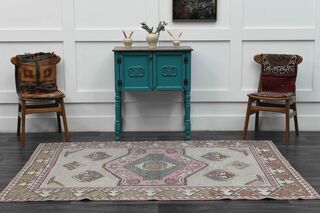 Handmade Vintage Area Rug - Thumbnail