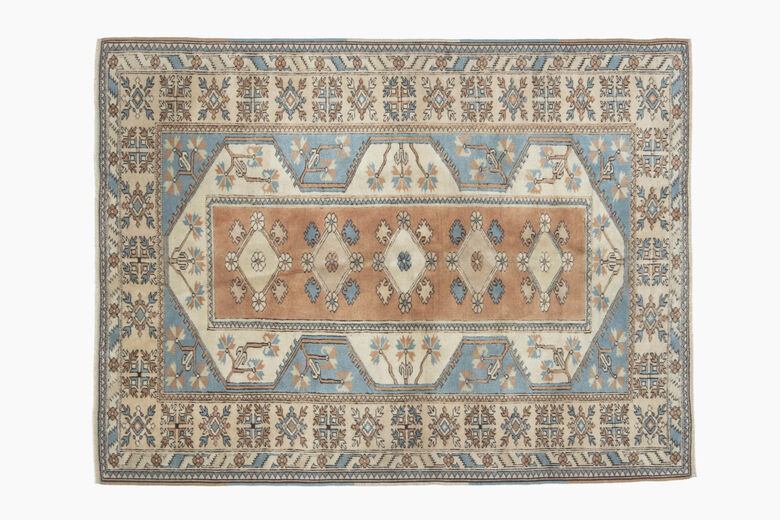 5x7 Ikat Vintage Area Rug