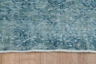 Blue Handwoven Vintage Area Rug - Thumbnail