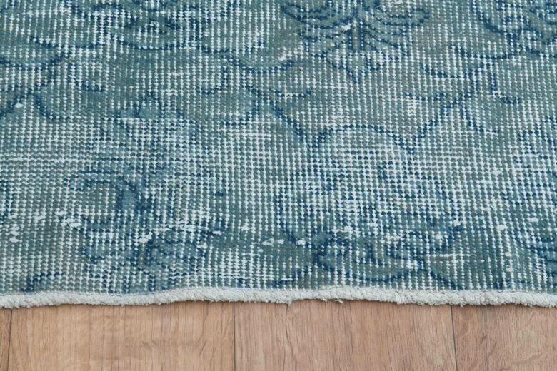 Blue Handwoven Vintage Area Rug