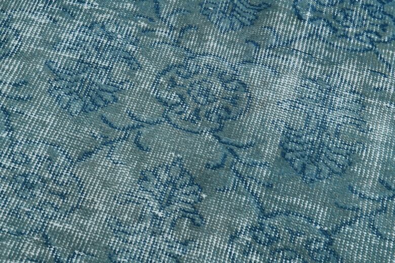 Blue Handwoven Vintage Area Rug