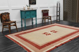 Retro Handwoven Vintage Area Rug - Thumbnail