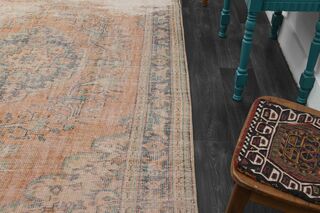 Orange Antique Area Rug - Thumbnail