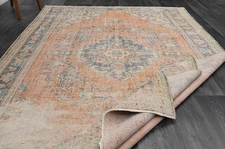 Orange Antique Area Rug - Thumbnail