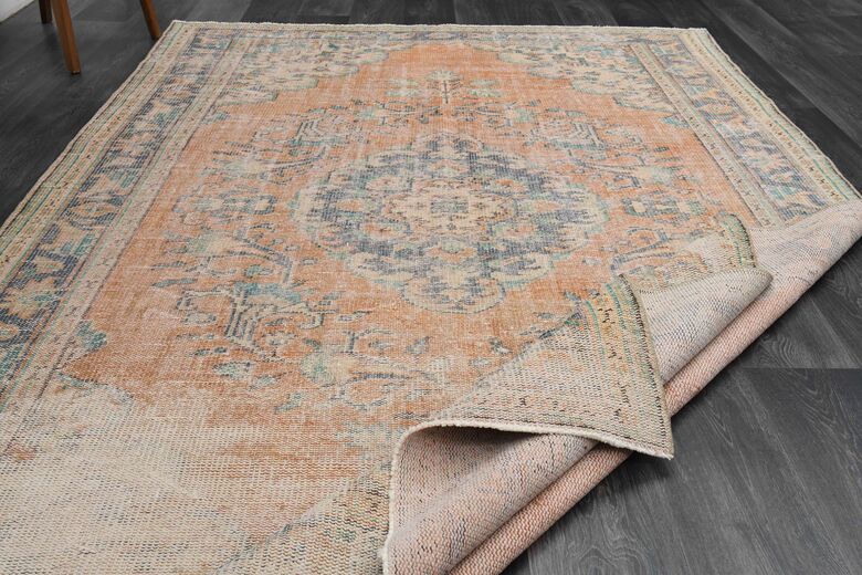 Orange Antique Area Rug