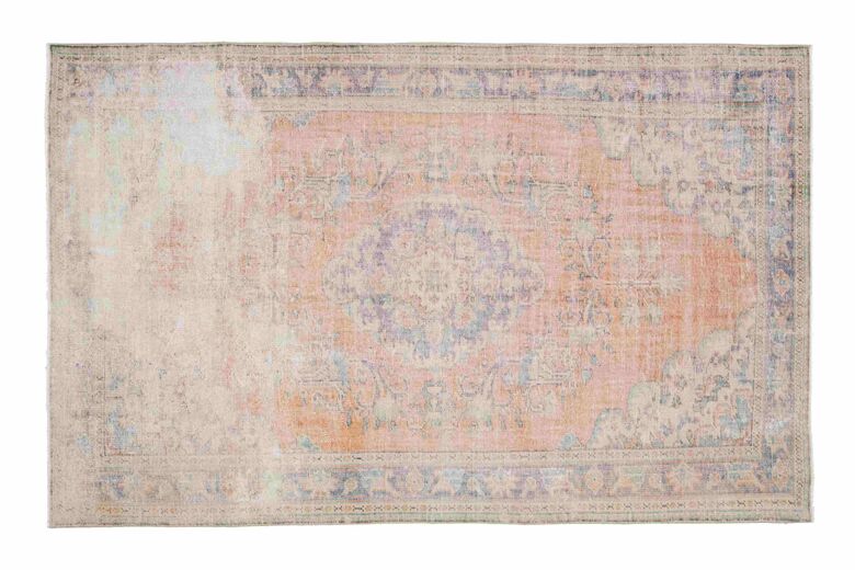 Orange Antique Area Rug