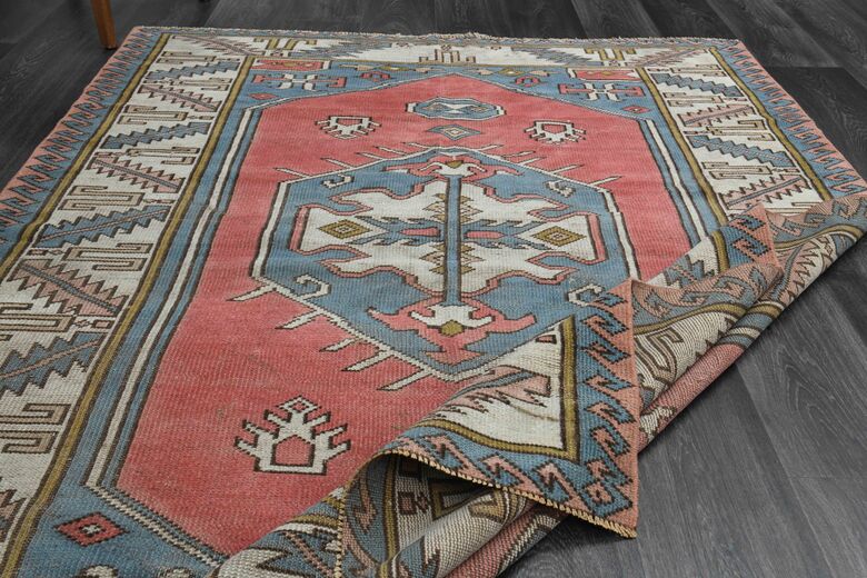 Pink Vintage Area Rug