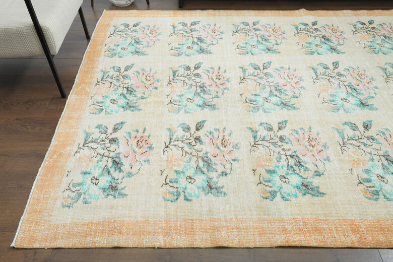 Handmade Vintage Large Area Rug