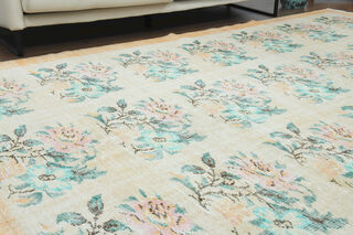 Handmade Vintage Large Area Rug - Thumbnail