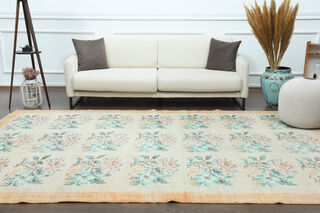 Handmade Vintage Large Area Rug - Thumbnail