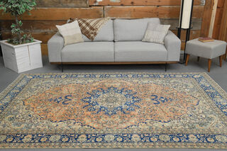 Handmade Vintage Area Rug - Thumbnail