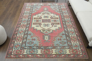 Handmade Vintage Area Rug - Thumbnail