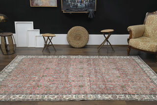 Handmade Vintage Large Area Rug - Thumbnail