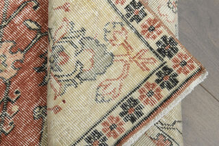 Distressed Orange Beige Rug - Thumbnail