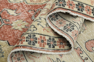 Distressed Orange Beige Rug - Thumbnail