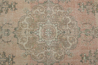 Vintage Orange Beige Rug - Thumbnail