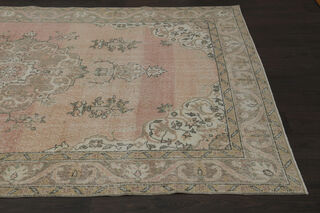 Vintage Orange Beige Rug - Thumbnail