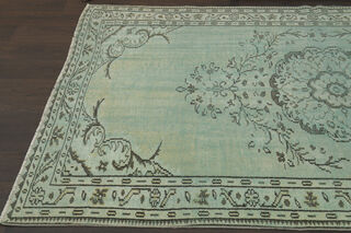 Green Oriental Area Rug - Thumbnail