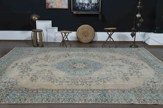 Handmade Vintage Area Rug - Thumbnail