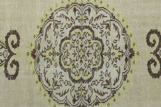 Green Oriental Handmade Area Rug - Thumbnail