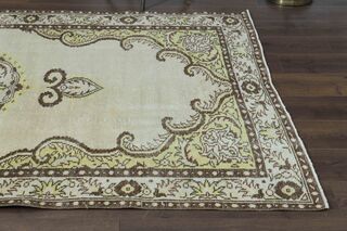 Green Oriental Handmade Area Rug - Thumbnail