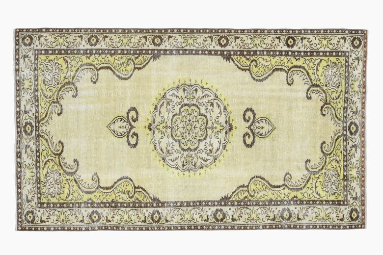 Green Oriental Handmade Area Rug