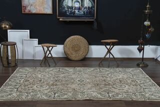 Handmade Vintage Area Rug - Thumbnail