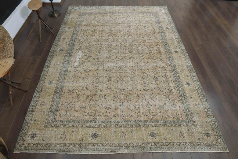 Oushak Floral Vintage Rug