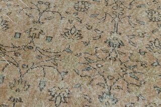 Oushak Floral Vintage Rug - Thumbnail