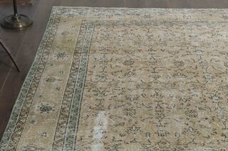 Oushak Floral Vintage Rug - Thumbnail