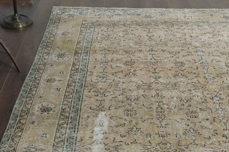 Oushak Floral Vintage Rug