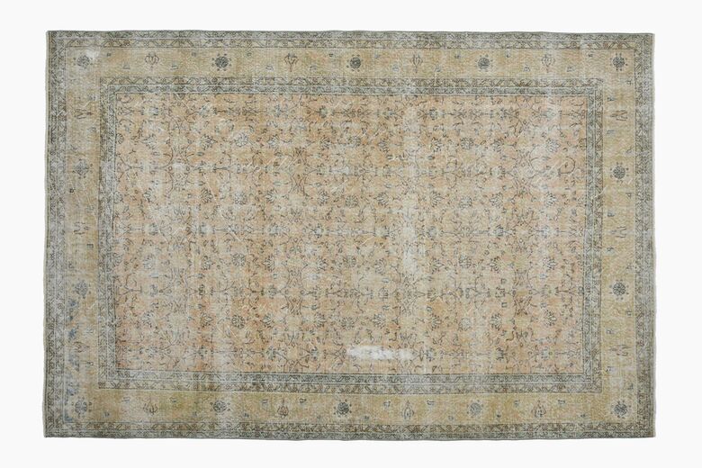 Oushak Floral Vintage Rug