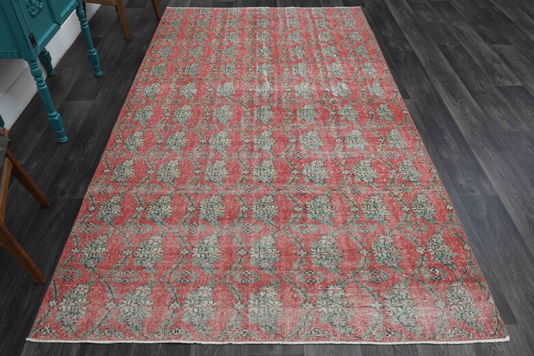 Red Vintage Area Rug