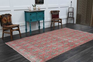 Red Vintage Area Rug - Thumbnail