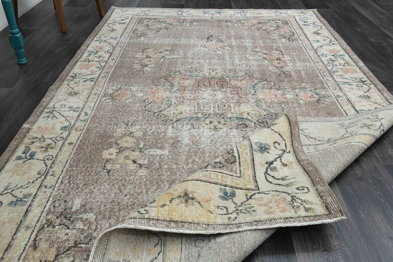 Brown Vintage Area Rug