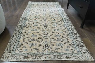 Yellow Floral Accent Rug - Thumbnail