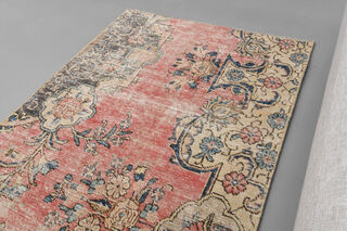 Pink Vintage Runner Rug - Thumbnail